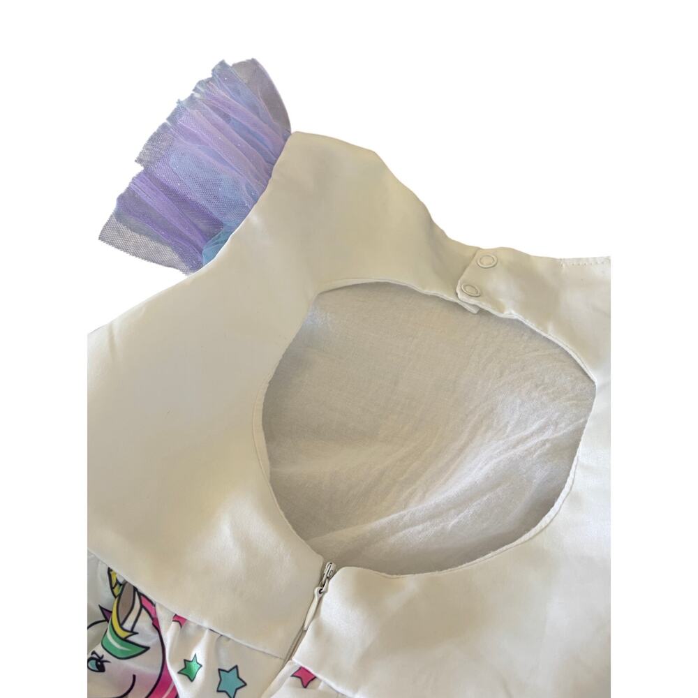 Mia Belle Girls Unicorn Princess Tulle Costume Dress - Picture 6 of 8